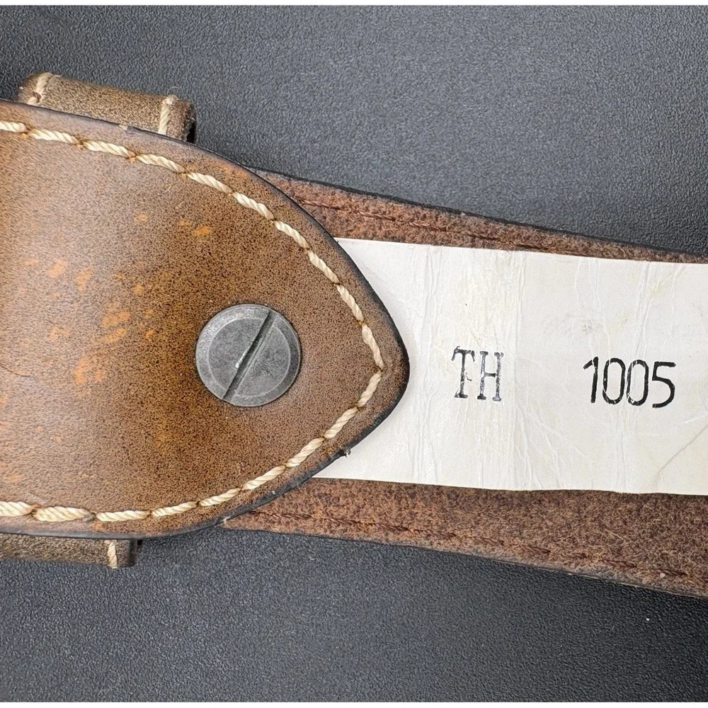 Vintage Levi Strauss & Co Belt Men's Size 36 Brown Leather Made USA Work Casual